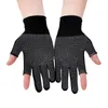 Cycling Gloves Exposed Two Finger Thin Anti Slip Touch Screen Half Sunscreen For And Fishing