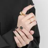 Кольца-кластеры BF CLUB из стерлингового серебра 925 пробы для женщин, модное золотое кольцо ручной работы с геометрическим рисунком, нерегулярное золотое кольцо для вечеринки, рождественский подарок