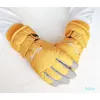 Guanti da sci touch screen a mano intera antivento caldi da donna con parola ricamata del produttore Five Fingers