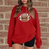 Dameshoodies Decoratieve sweatshirts Dames losse print Drop-schoudermouwen Hoodless sweatshirt Pullover Rits Atletisch