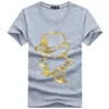 2024 Summer Mens T-shirt Youth Short Sleeved Fashion Cartoon Pattern Trend