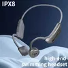 Handy-Kopfhörer, Knochenleitung, Bluetooth-Headset, wasserdicht, galvanisiert, Sport, 32 G RAM, Schwimmen für Outdoor-Sport YQ240219