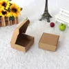 100 pièces pas cher Kraft cadeau emballage carton papier boîte petit savon naturel fait main kraft artisanat boîte kraft carton papier box271e