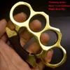 Thickened Metal Finger Tiger Four Ring Buckle Fist Outdoor Self Designer Defense Fitness Hand Brace Edc Tool 6WXL