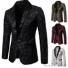 Costumes pour hommes Blazers Hommes Floral Party Dress Costume Élégant Dîner Veste De Mariage Blazer Bal Tuxedo