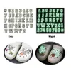 100PCS LOT Glow in The Dark Croc Charms PVC Noctilucence Accessories Decoration Bad Bunny for Clog JIBZ Button Charm260b