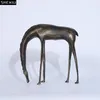 Retro cavalo escultura de metal artesanato arte abstrata estátua ornamentos decoração de mesa steed mobiliário decoração de casa vintage 240123