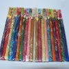 Personalized Wedding Party Disposable Chopsticks with Silk Pouch Wood Chopstick Favors 10pair pack mix color2698