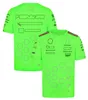 F1T-shirt racing suit team edition 2024 racing suit short-sleeved T-shirt factory team edition team working T-shirt round neck short-sleeved customized model