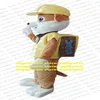 Costume de mascotte de chien de décombres, tenue de personnage de dessin animé pour adulte, habillé comme une mascotte, coupe de ruban, zx320259h