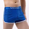 Sous-vêtements Sexy Hommes Élastique Soie De Glace Sans Couture Respirant Maille Boxer Slip Poche Sous-Vêtements Shorts Troncs Lâche Mâle Court