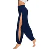 Stage Wear Pantalon sarouel à fente haute pour femme Pantalon hippie Pantalon de danse du ventre Costume de danseur 2024 Noir Blanc