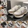 Chan C Femmes Luxury Sneakers L'entraîneur plat en cuir de haute qualité