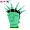 Название товара wholesale Jumbo 6mH (20 футов) с воздуходувкой Гигантская надувная статуя свободы голова воздушный шар скульптура человека для рекламы и украшения Код товара