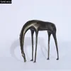 Retro cavalo escultura de metal artesanato arte abstrata estátua ornamentos decoração de mesa steed mobiliário decoração de casa vintage 240123