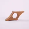 Solid Wood Reading and Page Pressing Finger Ring One Handed Tool Book Wooden Handicraft Buckle Z7Z9