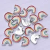 Charms, 20 Stück, modischer Charme, Sonne, Mond, Stern, Luftballon, Regenbogen, Schneeflocke, Schneemann, schwimmendes Medaillon, Zubehör für DIY-Schmuckherstellung, Bulk