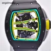 RM Wrist Watch Pilot Watch RMWatches Wristwatch RM61-01 Men's Series Yohan Blake Runway Black Ceramic Men's Watch