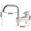 Bathroom Sink Faucets Tap Basin Accessories Faucet 2 Holes 304 Stainless Steel Ceramic Valve High Quality