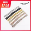 22mm Gold 316L Steel Solid Straight End Screw Links Replacement Wrist Watch Band Bracelet For GMT SUB Datejust240t