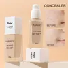 3 färger Matte Liquid Foundation Långvarig blekning och concealer Face Primer Cream Waterproof Hydrating Makeup Cosmetic