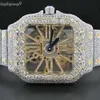 Factory Custom Pass Diamond TT Iced Out Luxury VVS Moissanite Diamond Watch Women Hip Hop Diamond Watch