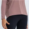 LU-99 Swiftly Tech 2.0 Breathe Gym T-shirt with logo Seamless Long Sleeve Sports T-shirt Fitness Yoga Top Running Top Sportswear