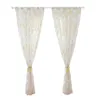 Curtain Floral Half Shading Tulle Sheer Rod Voile Decorative Window Screening Home