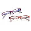 Lunettes de soleil Ultra résine légère Anti bleu lunettes de lecture mode impression personnes âgées longue portée miroir femmes violet rouge presbytie