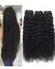 Braziliaanse Maagd Haarbundels Body Wave Recht Watergolf Diepe Golf Kinky Krullend Echt haar 8A Peruaans Maleisisch Menselijk haar Weav7548793