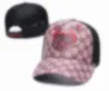 Designer baseball cap caps hattar för män kvinna monterade hattar casquette luxe jumbo frise orm tiger bi sol hattar justerbar c9