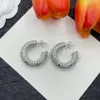 Boucles d'oreilles de mode bijoux femmes concepteur boucle d'oreille clous d'oreille lettre v diamants bijoux de fête de luxe VE-96