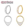 1pc G23 Piercings örhängen Sektor Zirkon Septum Nipple Nos Ring Conch Brosk Tragus Helix Ear Stud Body Jewelry 240127