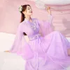 Bühnenkleidung Altes chinesisches Kostüm Fee Cosplay Frauen Mädchen Hanfu Kleid Stickerei Blumen Kinder Tang-Anzug Festival Outfit Volkstanz