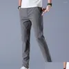 Men'S Pants Mens Golf Trousers Quick Drying Long Comfortable Leisure With Pockets Stretch Relax Fit Breathable Zipper Design Drop De Dhonx