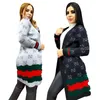 Designer White Black Wool tröja Cardigan Women Designer Cardigan Jacket Långt stickat jacka Gratis fartyg