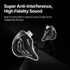 Słuchawki telefonu komórkowego Ikko OH300 Przewodowe słuchawki HiFi 32 0,78 mm podwójna szpilka fotochromic szkła słuchawkowe muzyczne słuchawki w ucha Monitor YQ240219