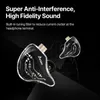 Cell Phone Earphones iKKO OH300 Wired Earphone HIFI Headphones 32 0.78mm Dual Pin Photochromic Glass Headset Music Earbuds In Ear Monitor YQ240219