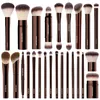 Factory Wholesale Hg Series Face Large Powder Blush Foundation Contour Highlight Concealer Blandning Finish Infällbar Kabuki Cosmetics Blender Tools Brush
