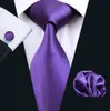 Fast Herren-Krawatten-Set, solides violettes Einstecktuch-Set, Jacquard-gewebtes Herren-Krawatten-Set aus Seide, Freizeit, Business, Arbeit, formelle Hochzeit, N02812612273