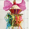 Other Bird Supplies Toys Grass Woven Butterfly Flower Chewing Toy Cage Accessories For Cockatiel Conures Lovebird