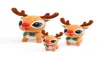 Christmas Decoration Cartoon Deer Plush Elk Stuff Doll Xmas Toy Cute Home Decor Gift Ornament With Bell6223610