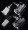 New product 5mm Clear Bottom Quartz Banger Flat Top Quartz Nail with Cyclone Spinning Carb Cap Luminous Terp Pearl Insert for Glass Bongs ZZ