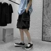 Vêtements de rue pour hommes culottes rétro coréen Harajuku poche denim hip-hop short cargo Grunge Bermuda short en jean 240219