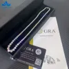 Hot Sale White Gold Moissanite Link Halsband Gra Iced Out VVS Diamond Tennis Chain 2.9-6.5mm för män Kvinnors gåvor