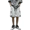 Mens Street Clothing Breeches Retro Korean Harajuku Pocket Denim Hip-Hop Cargo Shorts Grunge Bermuda Denim Shorts 240219