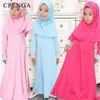 Vêtements ethniques Filles Ramadan Musulman Ensembles Enfants Robe de prière Eid Hijab Abaya Arabe Enfants Longue Robe avec Foulard Islamique Plaine Khimar