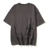 男子デザイナーTシャツの手紙プリントされた半袖ハイストリートルーズ特大のカジュアルTシャツ男性と女性サイズM-XXL