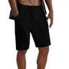 Calças masculinas verão casual sólido calça curta cordão calças correndo shorts com forro 7 polegada homens malhar