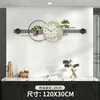 Wandklokken Scandinavisch modern design Stille 3D grote minimalistische klok Art Metal Xenomorph Slaapkamer Horloge Murale Home Decor